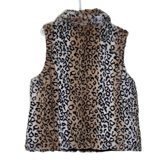 KC Collection Animal Print Reversible Vest Size XL - Picture 2 of 9